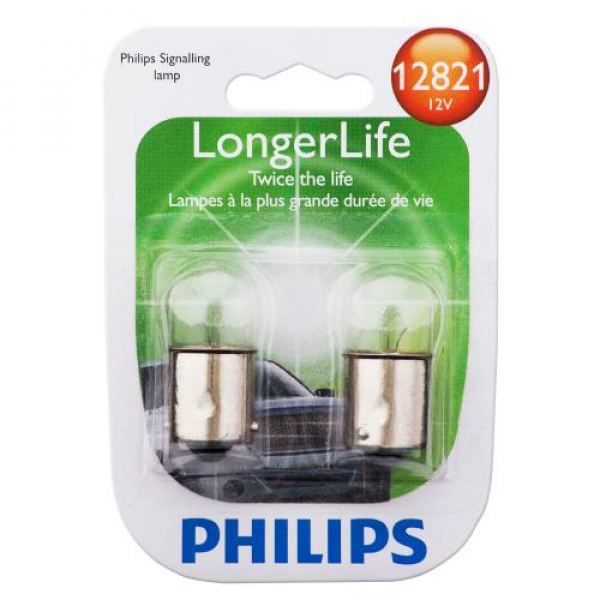 PHILIPS R5W, 12V/5W, BA15s - LONGER LIFE - 2er-Blister