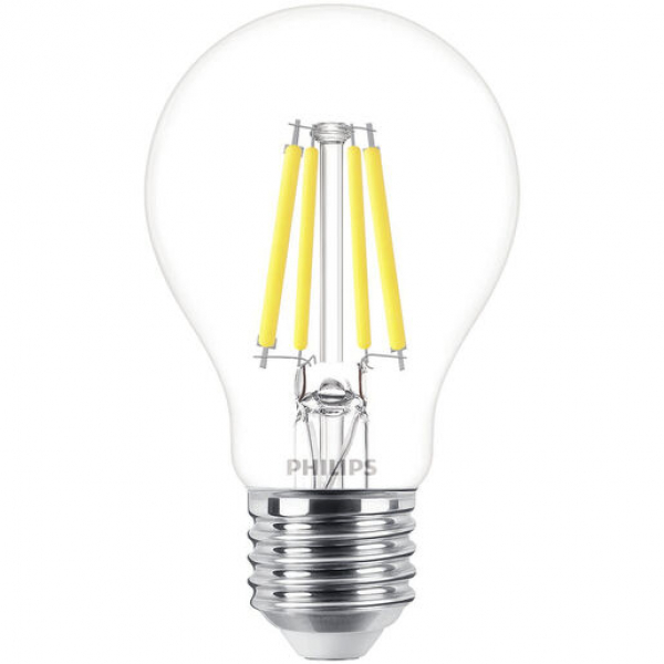 PHILIPS MASTER VALUE LEDbulb A60, 230V/3,4W(=40W), 470lm, E27, 2700°K, klar, FIL, DIM