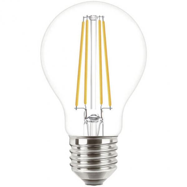 PHILIPS CLASSIC LEDbulb A60, 230V/7W(=60W), 806lm, E27, 2700°K, klar, FIL, NONDIM