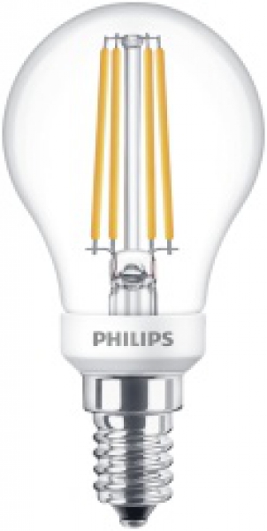 PHILIPS LED luster CLASSIC, Filament, 230V/5W(=40W), E14, 470lm, 2700K, DIM