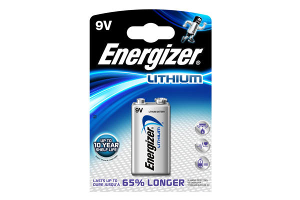 ENERGIZER Ultra Lithium 6LR61, 9V/LA522, 9 Volt, 1er-Blister