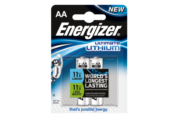 ENERGIZER Ultra Lithium FR6 AA/L91, 1,5 Volt, 2er-Blister