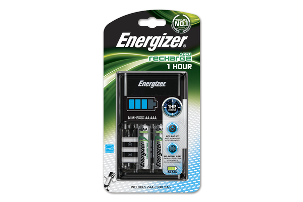 ENERGIZER 1 Hour Charger + 4 x AA 1,2V NiMH-Akku 2300mAh