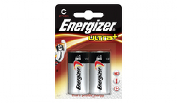 2 x ENERGIZER Ultra+ Alkalibatterie, C, 1,5V (LR14)