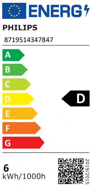 PHILIPS MasterValue LEDbulb A60, 230V/5,9W(=60W), 806lm, E27, 927, 2700°K, klar, FIL, DIM