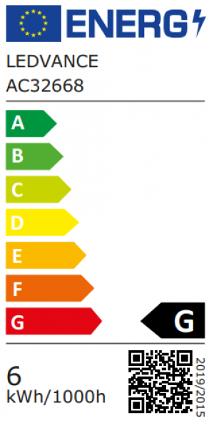 LEDVANCE Parathom R80 DIM, 230V/5,9W(=60W), E27, 2700K, 927, 350lm