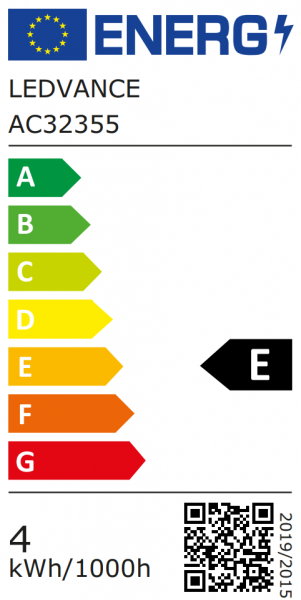 LEDVANCE PARATHOM CLASSIC A40, 4W(=40W)/827, 220-240V FR, E27, 470lm,NONDIM