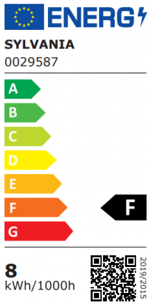 SYLVANIA ToLEDo A60, 220-240V/8W(=60W), E27, 806lm, 865 daylight, matt