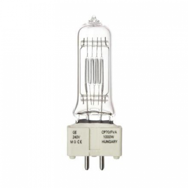 GE GENERAL ELECTRIC 88471, Halogen Display Optic Lamp, 240V/1000W, GX9.5, FVB / FVA