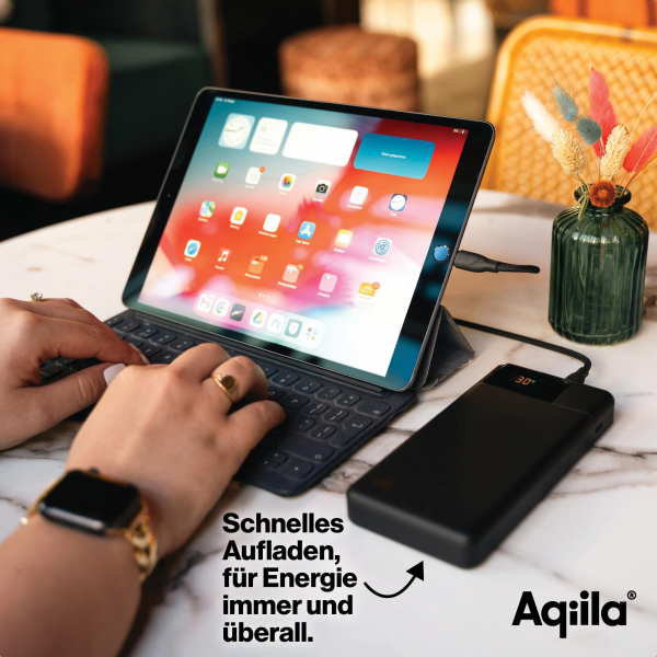 Aqiila Powerbird B20B - Powerbank mit 20000mAh, 20 Watt, schwarz