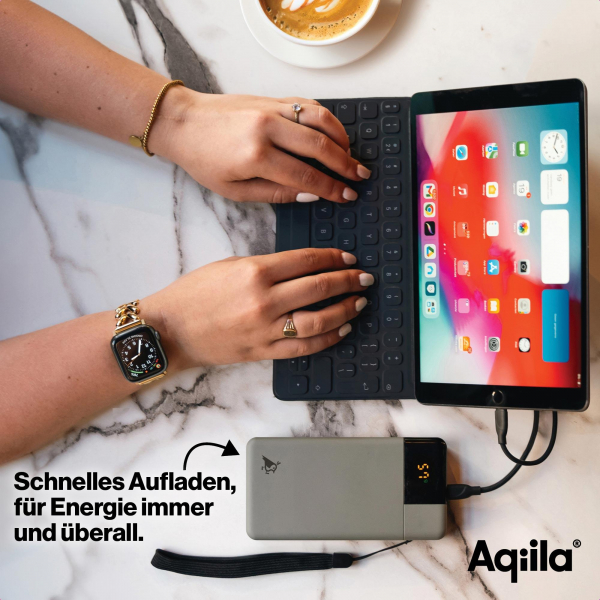 Aqiila Powerbird B20M - Powerbank mit 20000mAh, 20 Watt, moosgrün