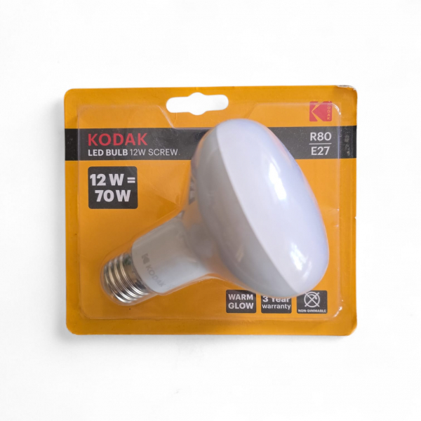 KODAK LED Reflektor R80, 230V/12W(=70W), E27, 830, 3000K, 960lm, 180°, NONDIM