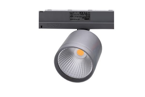 LIVAL LIVA LED Stromschienenstrahler GA-016 Standard, 35W, 930, 2900lm, 36°, silber