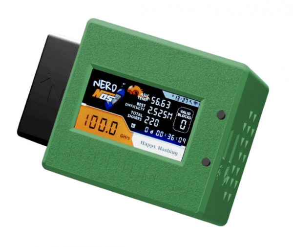 Nerdminer NerdNos - der Bitcoin Lucky Miner der neuesten Generation... 100GH/s - GRÜN