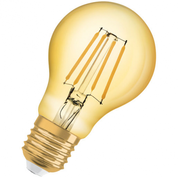 OSRAM Vintage 1906 CLASSIC A GOLD FIL, 240V/4,5W(=40W), 410lm, 825, NONDIM