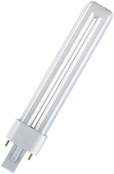 OSRAM Dulux S, Kompaktleuchtstofflampe, 11W/827 warm white extra, G23, 2pin