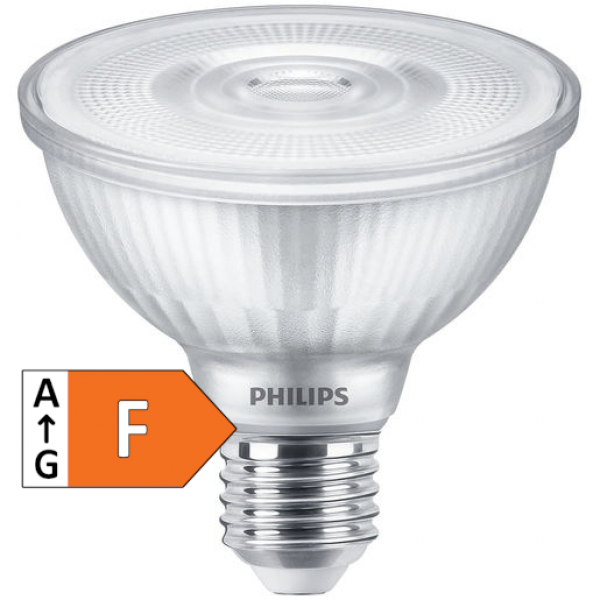 PHILIPS LEDspot PAR30S, 220-240V/9.5W(=75W), E27, 2700K, 25°, DIM