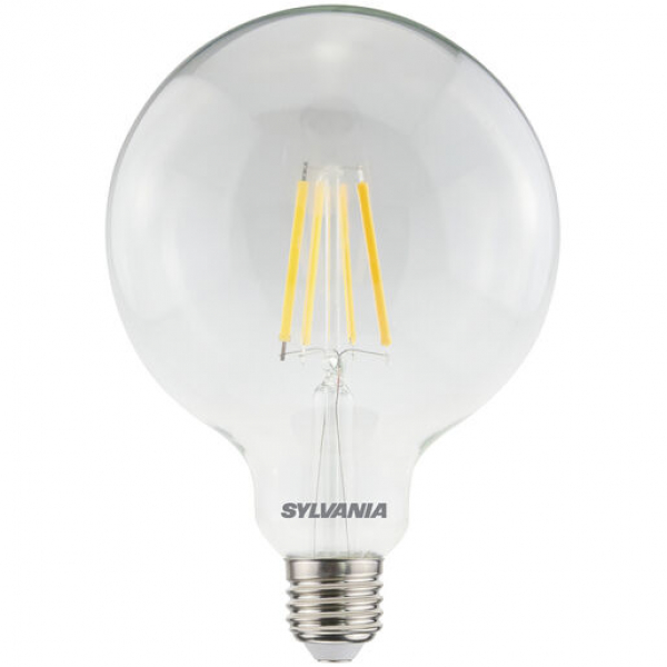 SYLVANIA ToLEDo Retro G120 Globe klar, 230V/7,5W(=70W), 827, E27, 1000lm, NONDIM