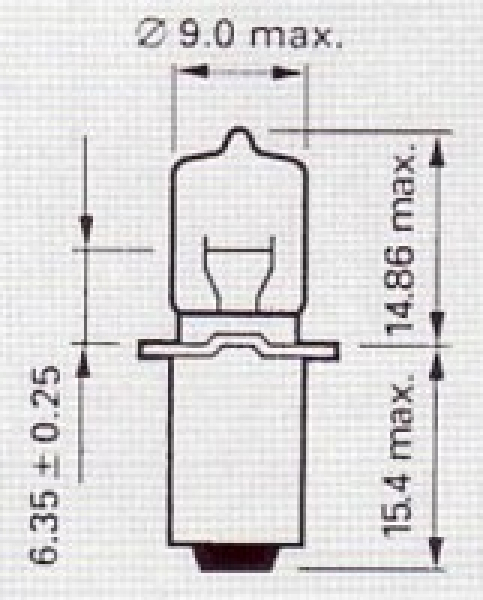 PHILIPS HMP03/HPR40, 6,0V/4W, PX13.5s