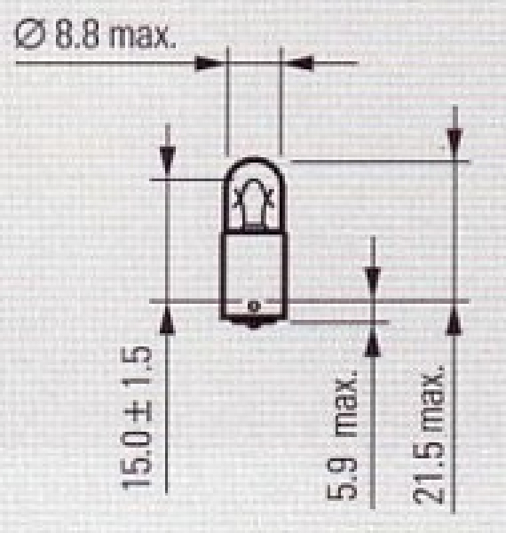 PHILIPS 13929, 24V/4W, BA9s, 750h