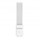 NOXION LED PLS EM V2.0 4pin, 220-240V/6W(= PL-S/Dulux S/E 11W), 840, 4000K, 2G7, 805lm, 120°, NONDIM