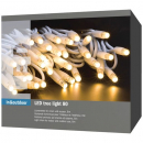 Lichterkette Tree Light warm white PLR, indoor & outdoor, 80xLED, 8 Meter Länge, Kabel weiss