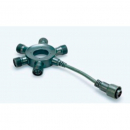 PLR Distribution Ring / Verteilerring, grün, Anschluss mit 5 Abzweigungen
