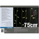 LED Lichtervorhang Curtain green PLRS, indoor & outdoor, 216 LED, 2m Kabel grün, mit 12 Strängen à 0,75m