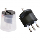 Fixadapter MAX HAURI, 3-polig, Stecker Typ 12, Kupplung CEE 7/7, nicht wieder demontierbar, zulässig für Geräte bis 10 A