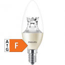 PHILIPS MASTER LEDcandle Kerzenlampe klar B40, 230V/8W(=60W), E14, 806lm, 827, DIMTONE