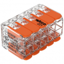 WAGO Verbindungsklemme 10L 0,14…4mm² mit Hebel, orange, transparent